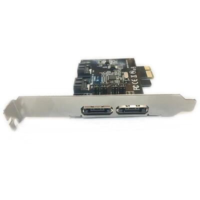 PCI-E转SATA卡 ESATA卡 2个外置eSATA接口 PCIE转3.0SATA扩展卡