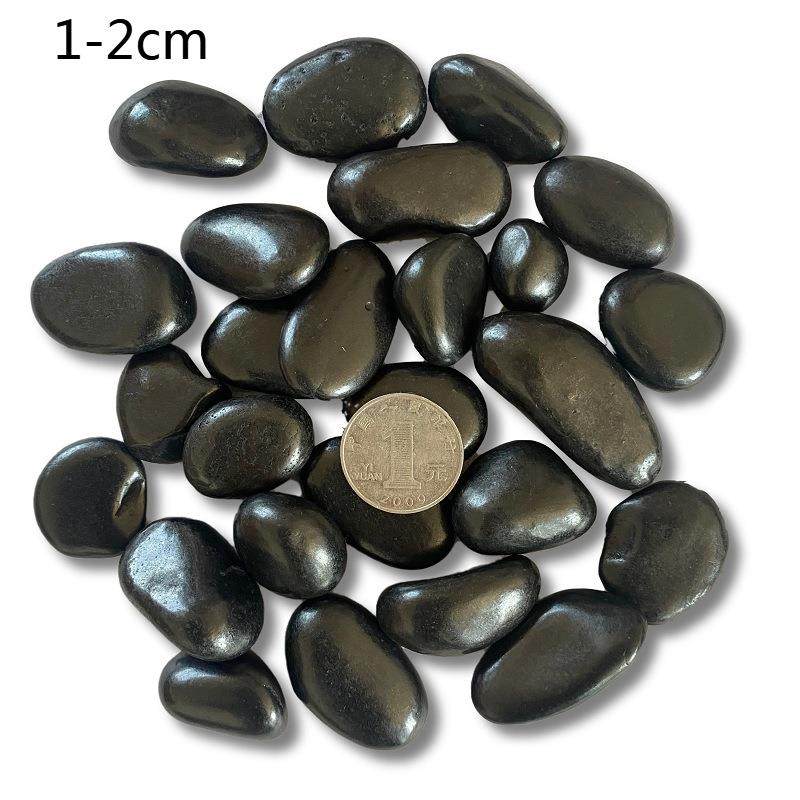 碎按石吨黑色庭雨花石VLC鹅卵石小黑石园林绿化石院排水子按摩石