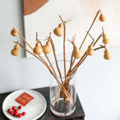 天然小葫芦干花高级感真花新中式 饰摆件客厅摆设 禅意餐书桌茶桌装