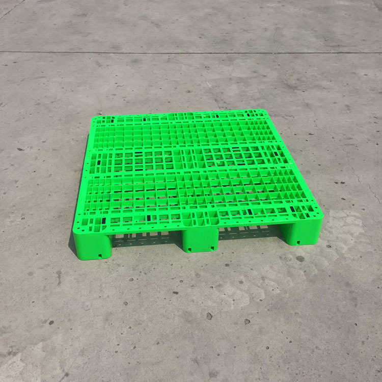 绿色塑料托盘重型1210川字叉车卡板塑料托盘塑胶拉车地垫厂家批发