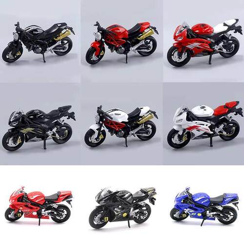 1PC 8 Motorcycle Diecast Model Toys Home Children Car Off-ro
