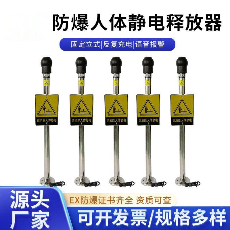 人体静电释放器消除器触摸式感应加油站油车接地语音报警装置