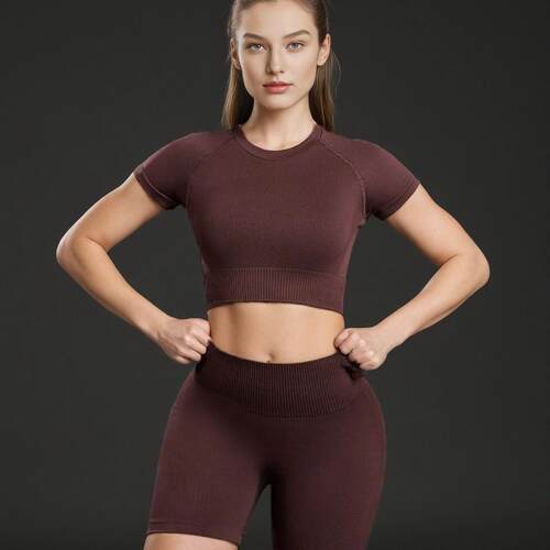 Yoga outfit, women's top, stunning sports training outfit,