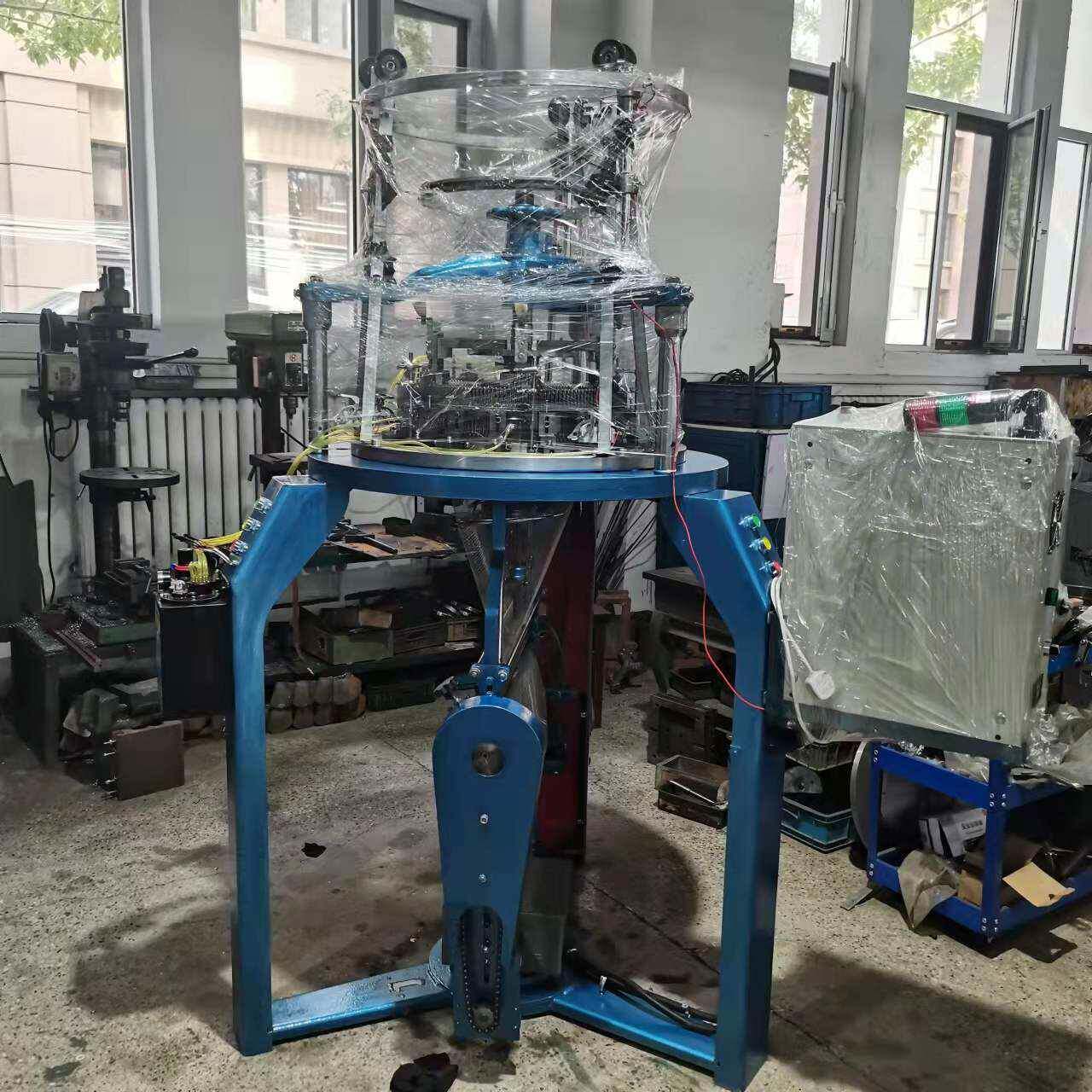 定制加工金属圆网针织机定做电磁屏蔽网编制机