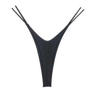 Sexy High-split Cotton Thong Women Plus Size Fitness Hip Lif