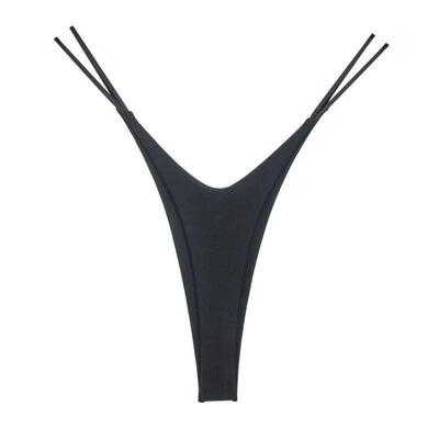 Sexy High-split Cotton Thong Women Plus Size Fitness Hip Lif