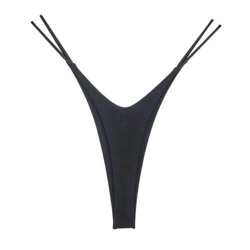 Sexy High-split Cotton Thong Women Plus Size Fitness Hip Lif
