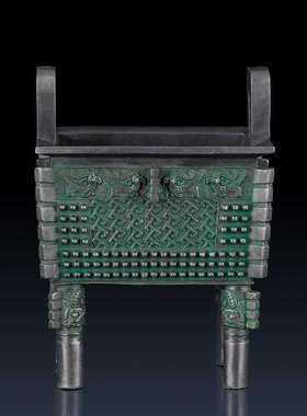 纯黄铜青铜器父戊鼎摆件铜鼎青铜鼎摆件办公室装饰品家居铜鼎礼品