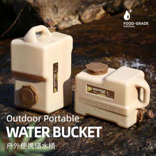 户外水桶家用储水用饮用车载塑料PC装矿泉纯净水箱家用蓄水带龙头