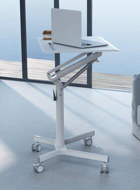 Joyworker可移动升降桌办公会议桌气弹簧无级调节懒人工作台