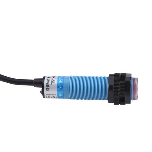 对射式红外传感器E3F-5DN1-5L直流三线NPN常开6V/36V光电开关