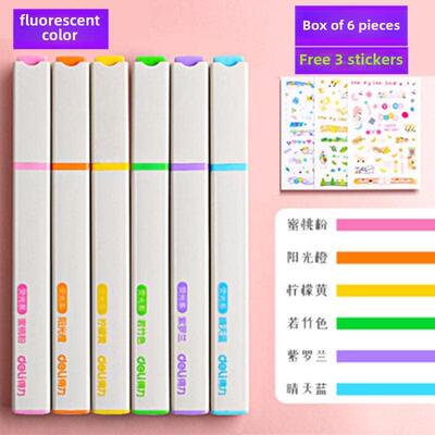 Color highlighter a set of 10 color marker pens荧光记号笔