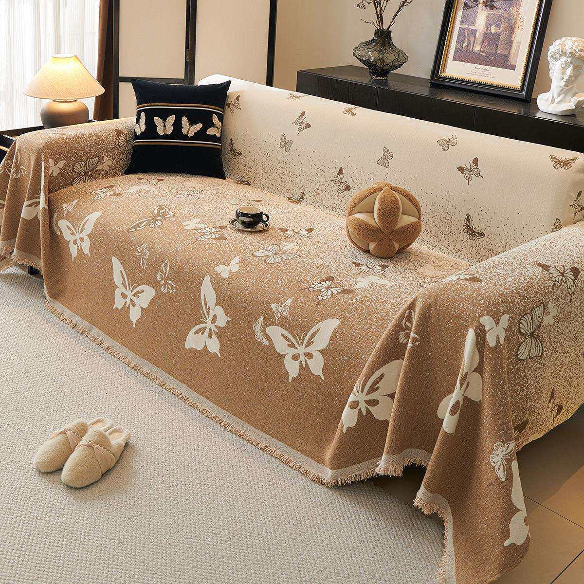 2026年流行新款沙发巾轻奢高级感皮沙发专用套罩全包防滑坐垫盖巾