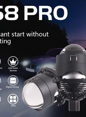 SANVI三为车灯新品大功率S8PRO 45瓦6000K 2.5寸LED双光透镜大灯