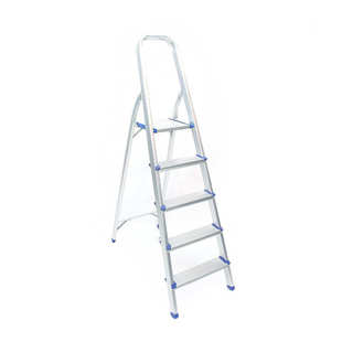 多功能加厚加宽防滑铝合金家用梯 五踏步折叠单侧梯厂家直销