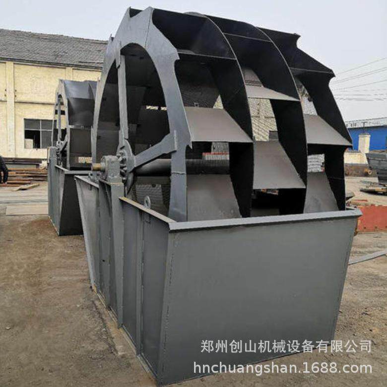 大量水轮洗沙机叶轮洗沙子机直销轮斗洗沙机双轮斗洗砂机