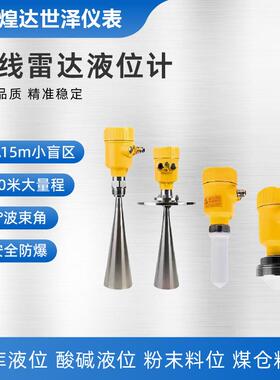 防腐式导波雷达物位计数显远传雷达液位计河道雷达水位计