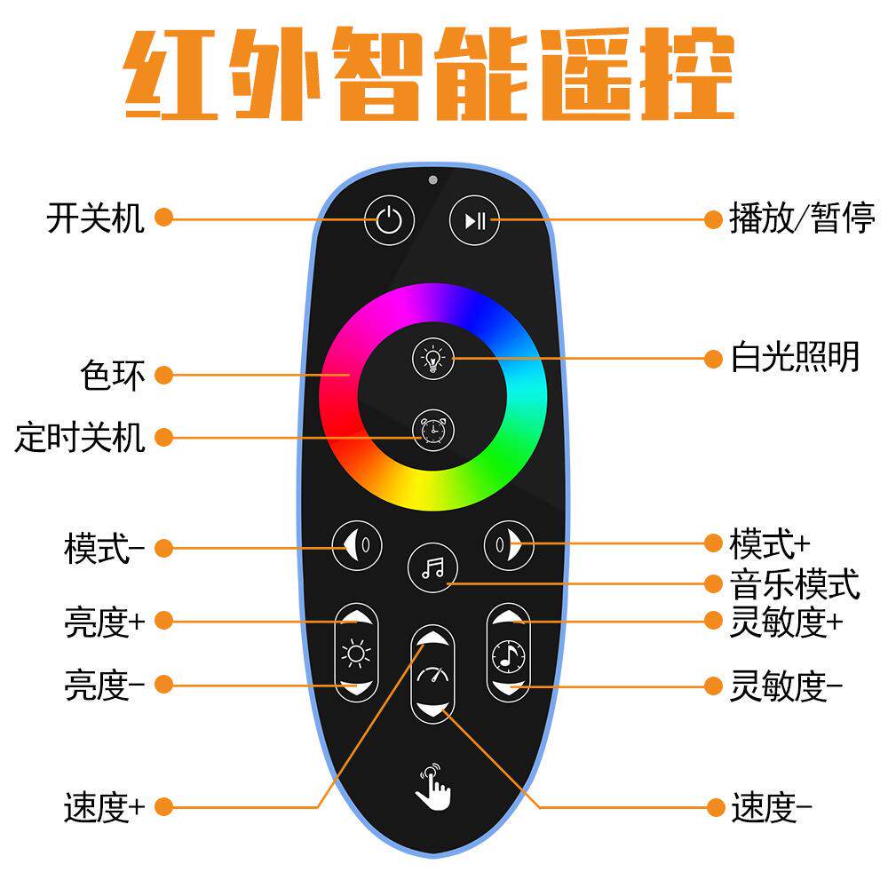 拾音围客厅卧室落地灯直播竞房装饰RZIJ氛GB声控电节奏灯灯led多