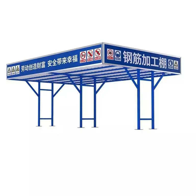 建筑工地棚定型化安全工棚防护钢筋钢筋加式组装单立木通道工棚柱