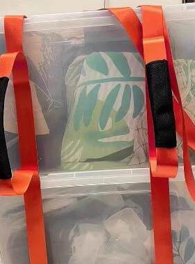 通用型家用空调动机下室外搬运带捆带扎带移箱箱麻子将机上楼梯神