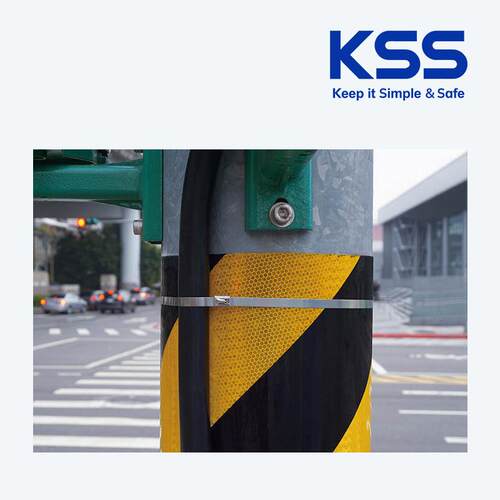 KSS 凯士士BCT/BST系列304/316金属扎带耐寒耐高温 KSS不锈钢扎带