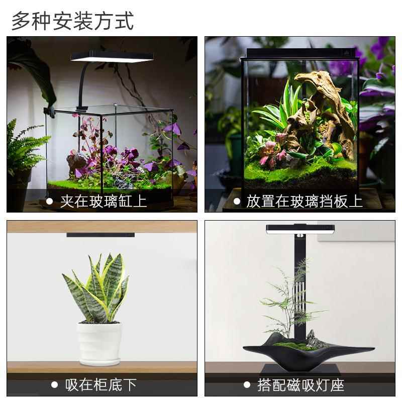 威尔康ini9P草ro磁吸夹M子灯RB-GUV全光谱微景观水灯ZTW磁吸灯座