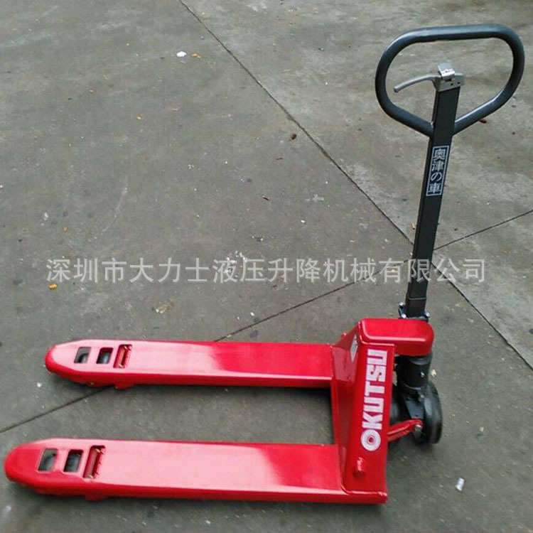 叉车托盘奥液压2/.55牛手动升降超低手动搬运车装卸车吨地津车3/