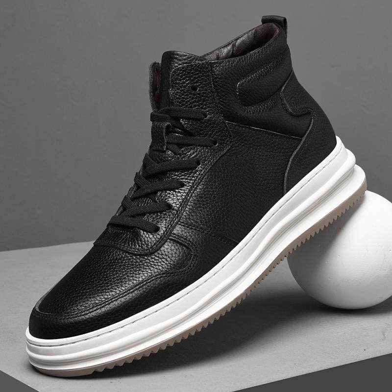 高档头层皮秋冬男加士小牛白鞋男真皮绒保暖休闲皮鞋7码3韩版45码,流行男鞋,休闲板鞋,淘宝优惠券,粉丝福利购,淘宝优惠卷