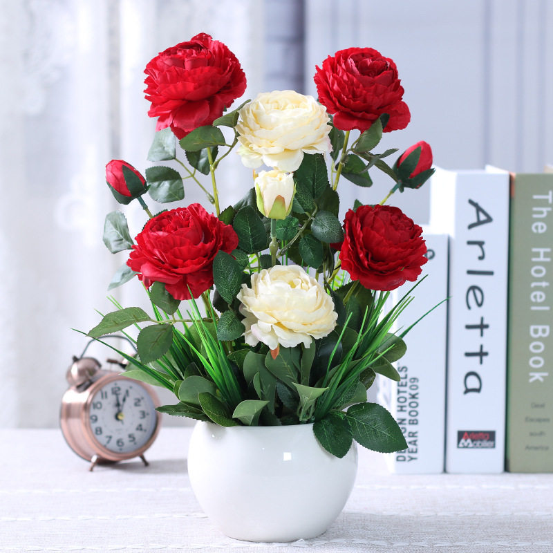 中式蝴蝶兰仿真花艺套装客厅餐桌茶几假花摆件电视柜桌面装饰绢花,鲜花速递/花卉仿真/绿植园艺,仿真花,淘宝优惠券,粉丝福利购,淘宝优惠卷