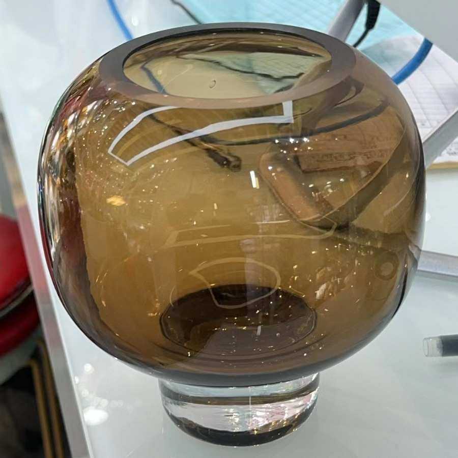 花瓶高级邸客厅 高家瓶水培干花餐厅桌面摆件居大肚子感出口玻璃,家居饰品,花瓶,淘宝优惠券,粉丝福利购,淘宝优惠卷