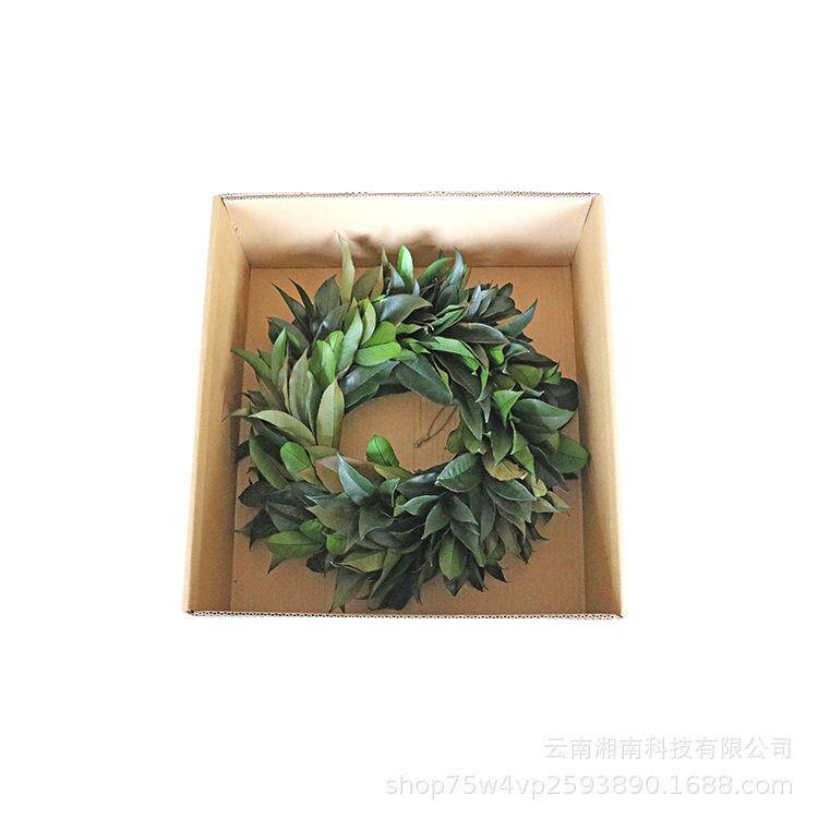 跨境热卖桂花叶花环植物花环婚礼派对节日布置桂花叶花环