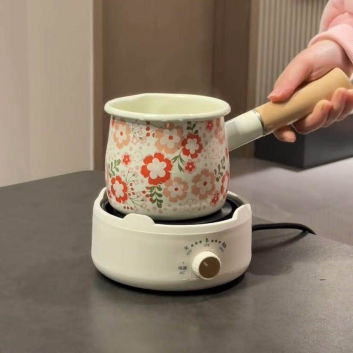 围炉煮茶电热陶瓷炉家用小型暖茶电磁炉牛奶加热茶炉静音电热陶瓷