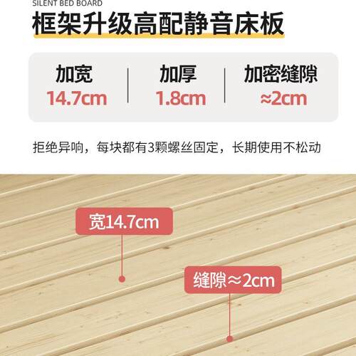 美式床复古全实木床1.8米双人床主卧1.5现代简约家具2米x2米2大床