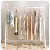 TUF4衣帽架落地卧室晾衣架室内收纳置物架家用晾衣服杆客厅加厚挂