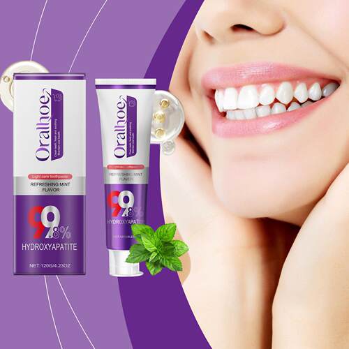 Oralhoe Toothpaste for Yellow Teeth - Gently cleans stains,