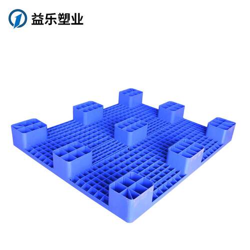 厂家塑料1210九脚平板托盘叉车仓储物流周转四面进叉防潮垫板