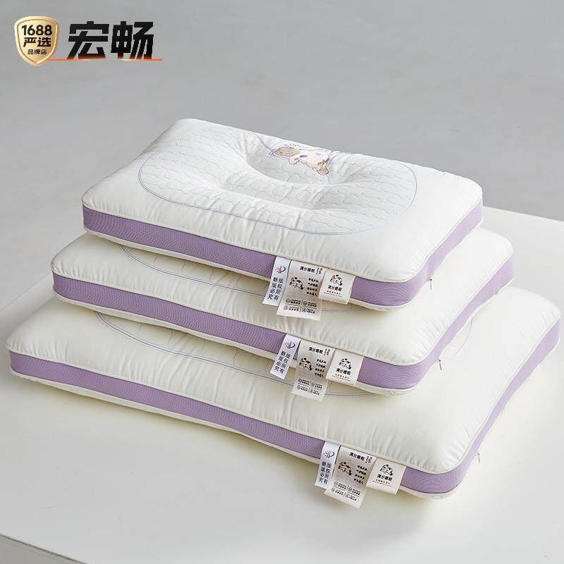 A类纯棉儿童枕头10岁以上护颈椎中学生午睡青少年专用枕芯