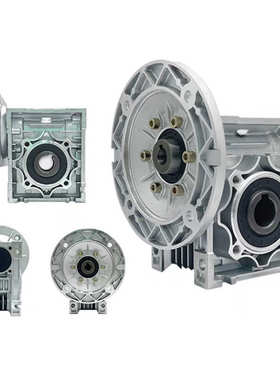 厂家直供批发 rv110蜗轮蜗杆减速机铝壳小型减速器 nmrv110