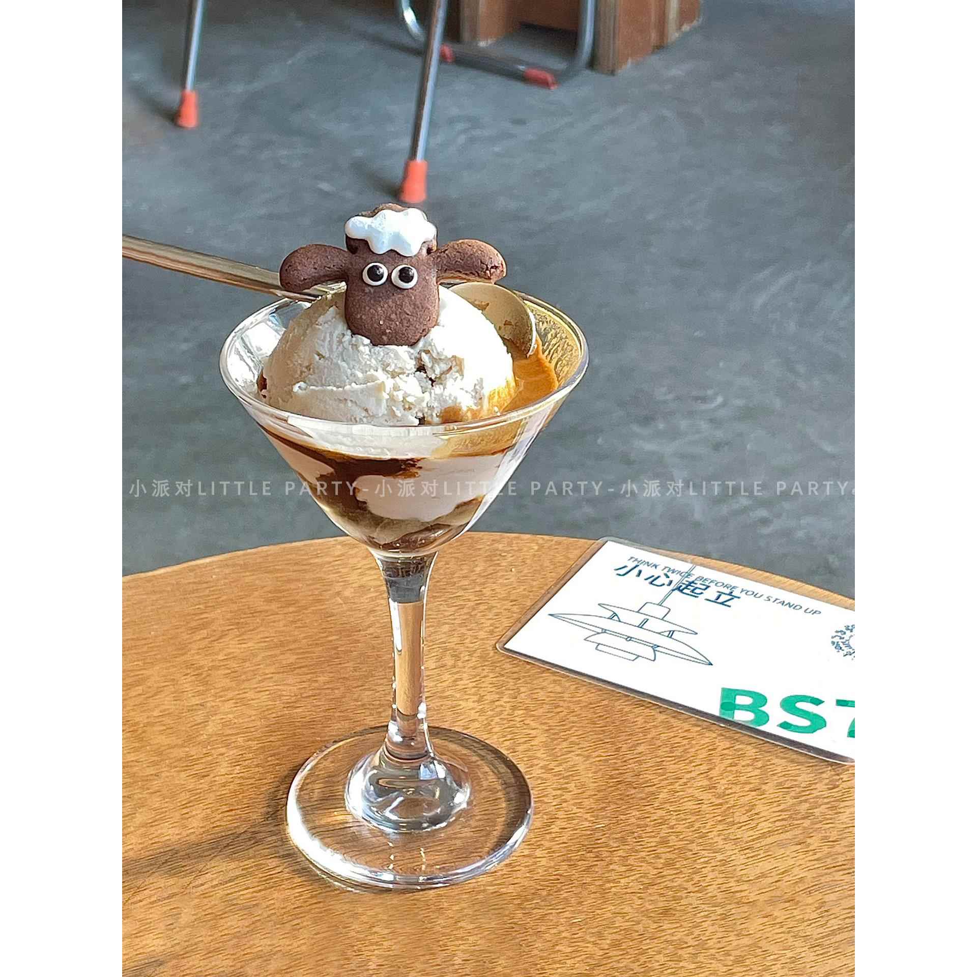 创意玻璃杯甜品杯高脚杯 鸡尾酒杯个性马天尼酒杯冷饮杯果汁杯子