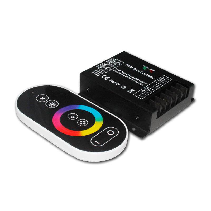 厂家直销全触摸RGB控制器同步功能LED控制器RGB灯带调光器