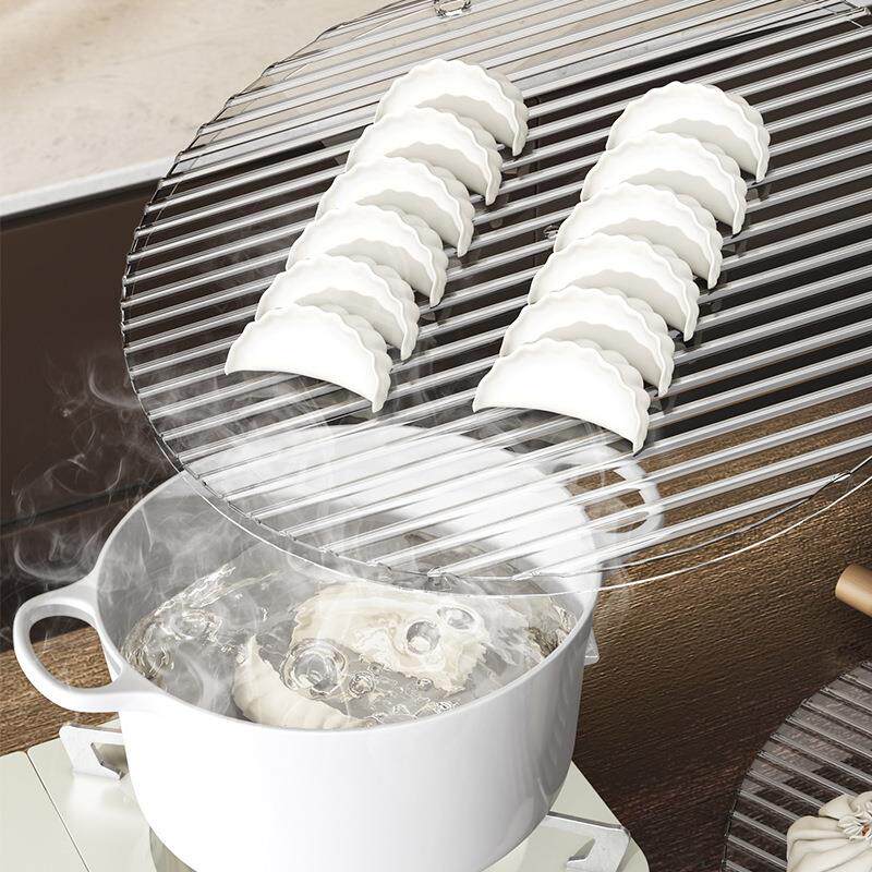 饺子盘简约包饺子盖帘放饺子托盘家用放置盘羊肉火锅备菜盘饺子帘