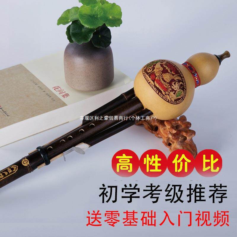 葫芦丝|萨克斯紫竹葫芦丝调降乐器双音初学七孔小学生演奏小成人/