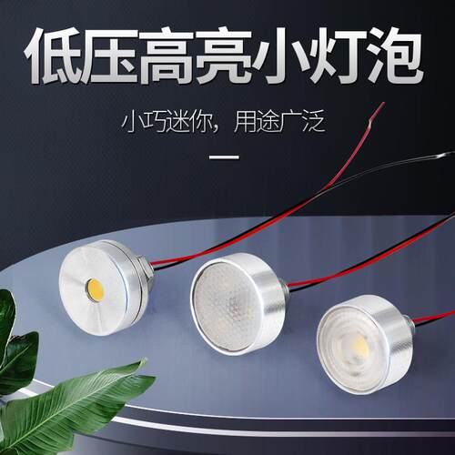 明装LED12V高亮2W3W小灯泡90RA高显色设备仪器照明光源12伏小射灯