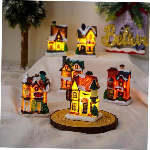 Christmas decorations resin Christmas small house gifts礼物