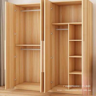 衣柜家用卧室出租房用经济型实木质儿童衣橱工厂直销简易组装柜子