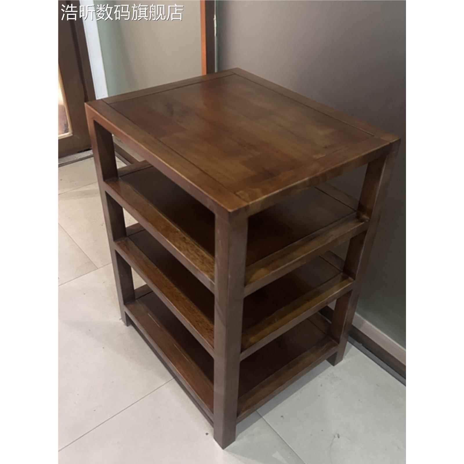 麦比梵机实21726木功放 柜 办公机室打印物 架 橡木置音响 架 音箱器材 柜 复印摆件饰品垫垫