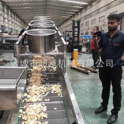厂家商用全自动香蕉片油炸生产线薯片油炸机全自动生产线