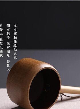浴缸洗澡水漂实木瓢勺大号泡澡家用厨房舀米勺盛水木勺瓢浴桶木勺