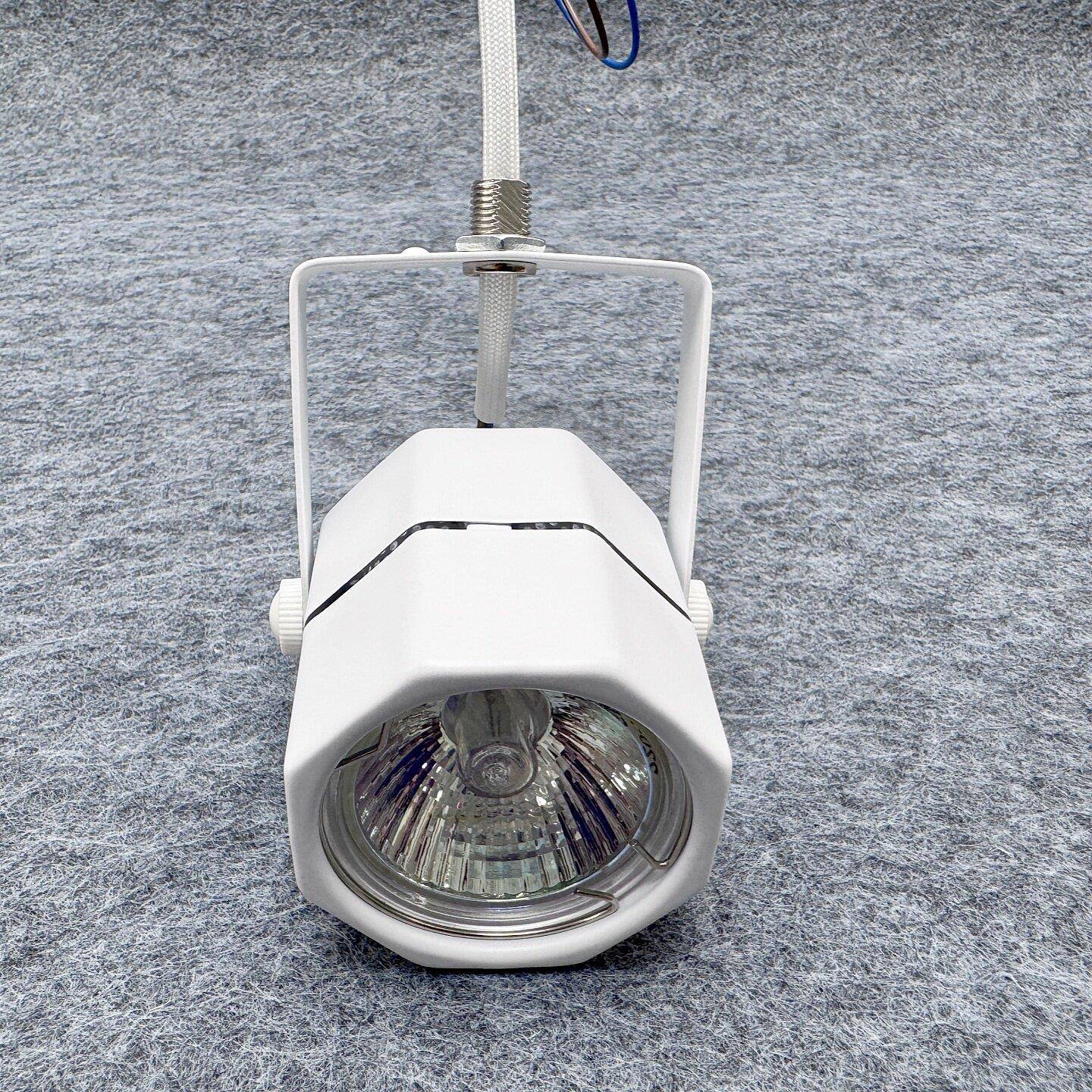 八角射灯卤素灯12V220V50W机械仪器设备加热灯机床锅炉耐高温灯具