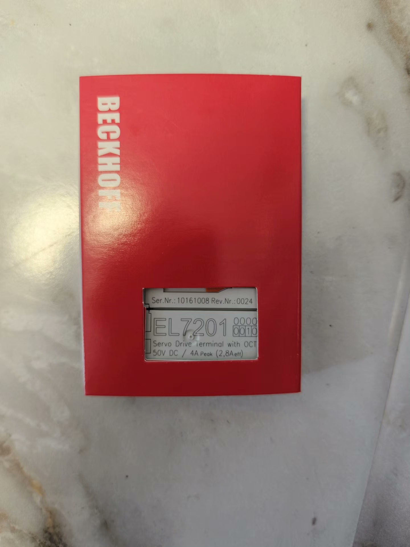 倍福EL7201-0010电机模块，50V DC/4A峰值，